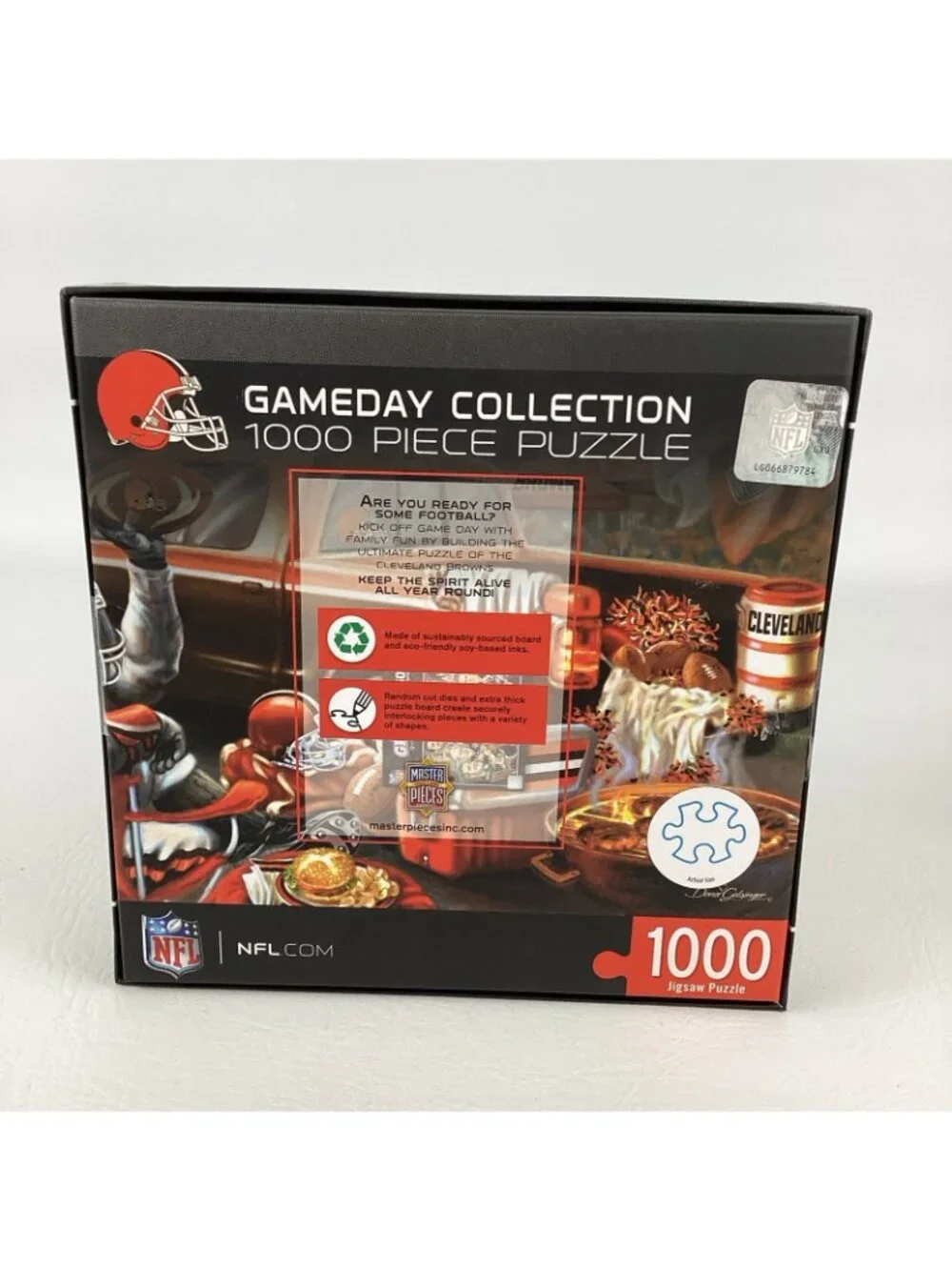 Cleveland Browns Game Day Collection 1000 Piece Jigsaw Puzzle NFL Bonus Poster